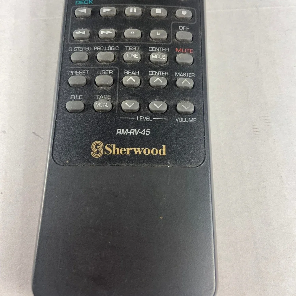 Sherwood RM-RV45 Remote Control System Remote Power Sleep Display Preset FM Scan - Picture 2 of 6